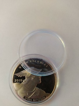 Moneta kolekcjonerska 1/10 Bitcoin