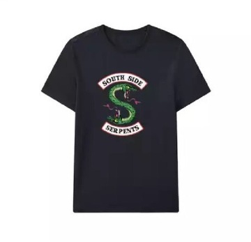 T-shirt Damski Czarny Serpents Riverdale