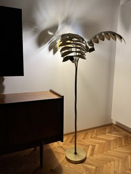 Lampa podłogowa palma złoto 160 cm