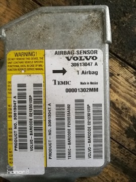 VOLVO S40 V40 S80 MODUŁ SENSOR AIRBAG 30613047A