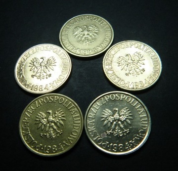 5 zł złotych 1984 