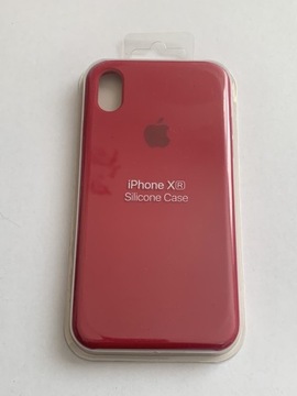 Plecki Apple silicone Case IPhone XR wiśniowy