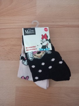 Zestaw nowych skarpetek 30/35 Disney Minnie Mouse 