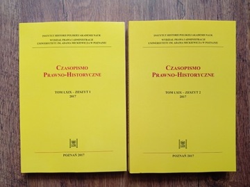 Czasopismo Prawno-Historyczne, zeszyt 1 i 2, 2017