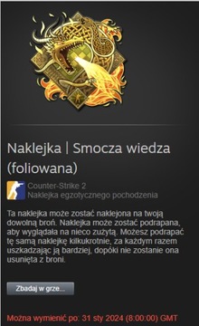 Naklejka cs 2 smocza