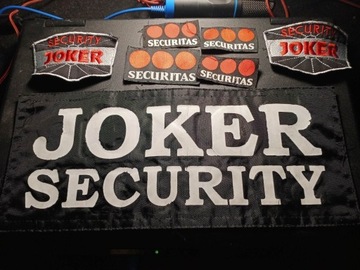 Naszywki ochroniarskie Joker/Securitas