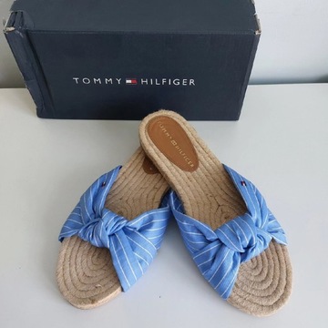 Klapki espadryle Tommy Hilfiger 39 nowe oryginalne