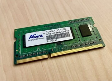 ASint DDR3 1GB 1066 SSY3128M8-EAEEF