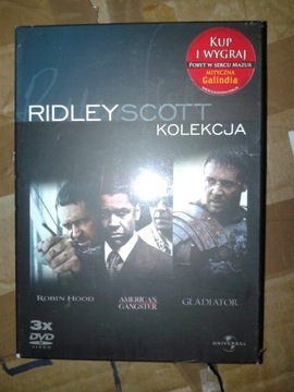 Film DVD kolekcja Ridley Scott Gladiator Robin Hoo