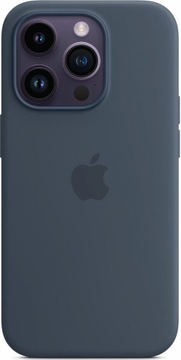 Silikonowe etui z MagSafe iPhone 14 Pro Storm Blue