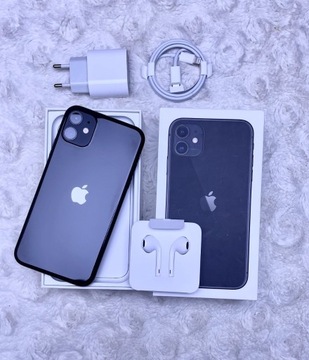 iPhone 11 czarny black 64GB stan IDEALNY