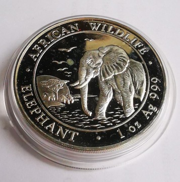 SŁOŃ SOMALIA 2010 1 oz Ag .999 uncja