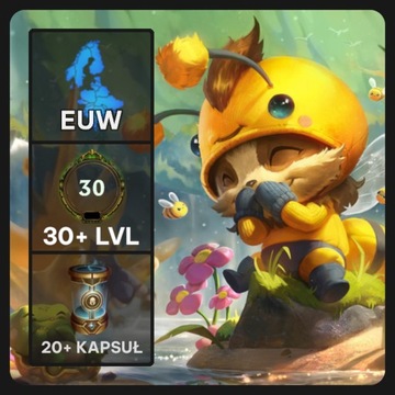 KONTO LEAGUE OF LEGENDS EUW 30+ LVL 20+ KAPSUŁ