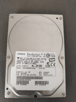 Dysk Hitachi 40GB ATA 3.5'' HDS728040PLAT20