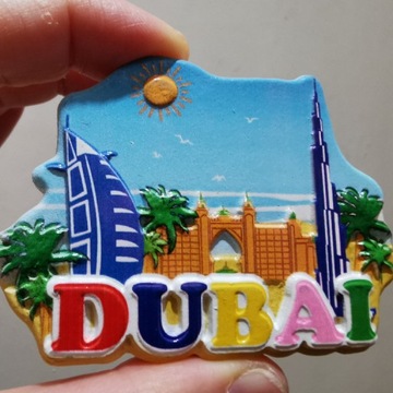 Zagraniczny magnes na lodówkę 3D Dubaj