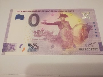 0 euro 200 lat śmierci Napoleona Bonaparte.
