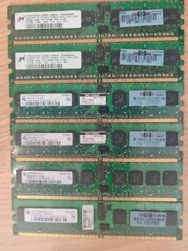 Kości pamięci RAM ddr2 ecc 512MB