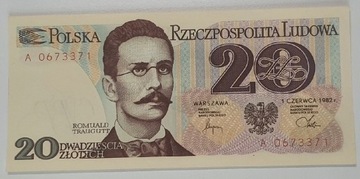 20 złotych 1982 A UNC 