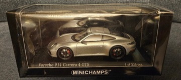 1:43 Porsche 911 (992) Carrera 4 GTS 2021 Silver Minichamps