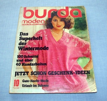 Burda Moden 10/1978 + wykroje Niemiecka