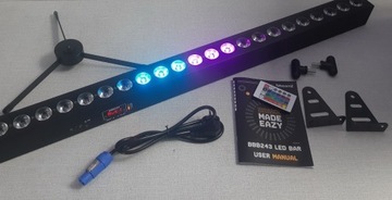 LED BAR BBB243 BELKA OŚWIETLACZ BATERYJNY 24 X RGB