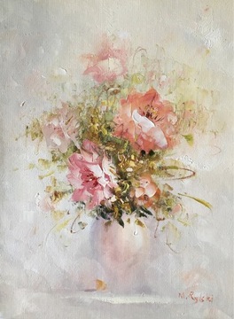 Obraz olejny-Kwiaty