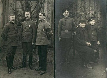 Zdjęcia rosyjskich jeńców obóz Frankfurt/Oder IWŚ