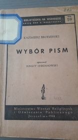 Kazimierz Brodziński Wybór pism