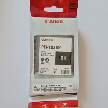 Nowy tusz Canon PFI-102BK czarny