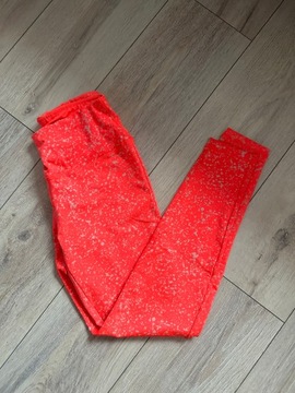 Legginsy neonowe koralowe S M Lidl Crivit