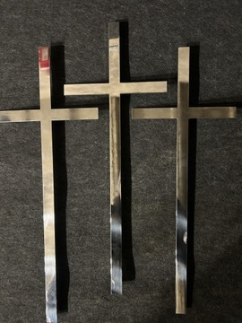 Krzyże nagrobne, polerowane, inox 50cm