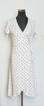 Damska sukienka Diverse XS biała w grochy 