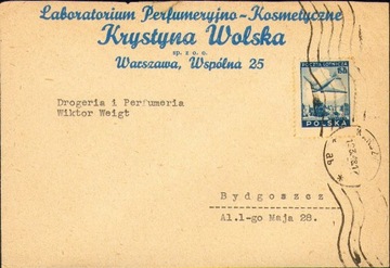 Warszawa - Koperta z 1948 r.