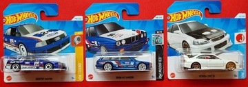 Hot Wheels HONDA CIVIC SI, BMW M3 WAGON,AUDI 90 QUATTRO zestaw 3 sztuk