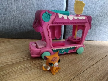 Littlest pet shop LPS jeżdżąca lodziarnia