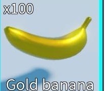 Roblox Pop It Trading item Gold banana