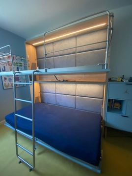 Clickbed - Składane łóżko piętrowe w szafie na gwarancji