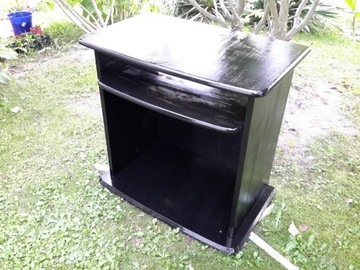 Stolik tv czarny, półka,używany