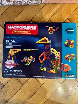 Magformers Designer Set 62el +gratis dodatek Lampa