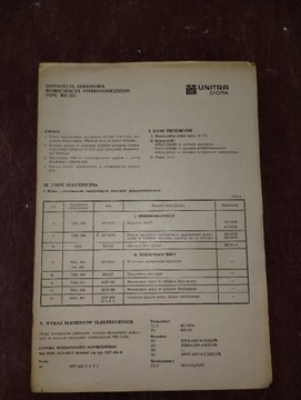 Instrukcja serwisowa wzmacniacz UNITRA ws-315