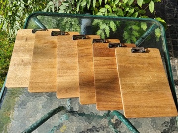 Unikatowe Podkładki,Clipboardy z Drewna Dębowego