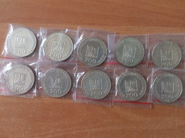 Monety 200 zł srebro PRL-lu