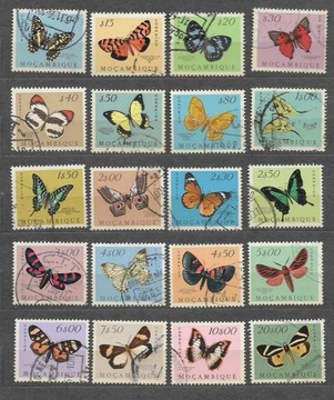 Mozambik mi 417-436 Motyle Pełna seria.