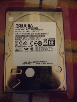 Toshiba 500gb hdd