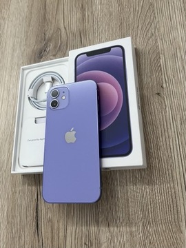 iPhone 12 128GB 5G Kolor Purple Bez Blokad komplet