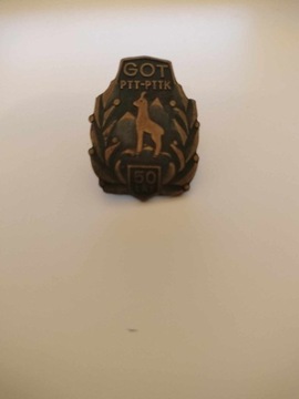 Odznaka GOT PTTK-  50 lat