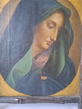 Najświętsza Maryja Panna,XIX w.,na płótnie.