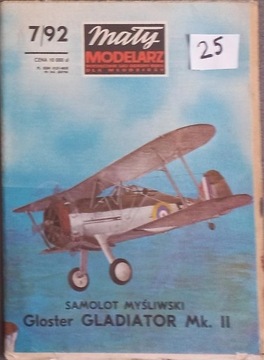 MM 7/92 Samolot Gloster Gladiator Mk. II