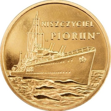 2 zł Niszczyciel Piorun 2012r 