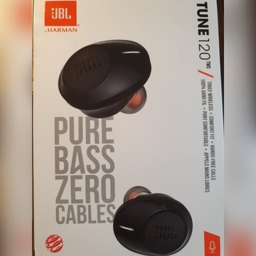 JBL TUNE 120TWS bluetooth, zupełnie bezprzewodowe